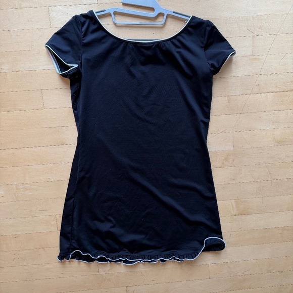 Juicy Couture Black/white stretch dress/coverup, L,  CB2529 - Picture 2 of 4